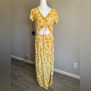 The Normal Brand Yellow Floral Maxi Dress